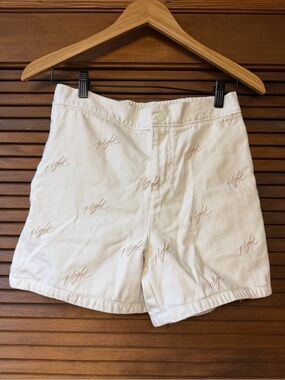 Jordan brand 'Flight' White/Beige Jean Shorts - Women’s Small